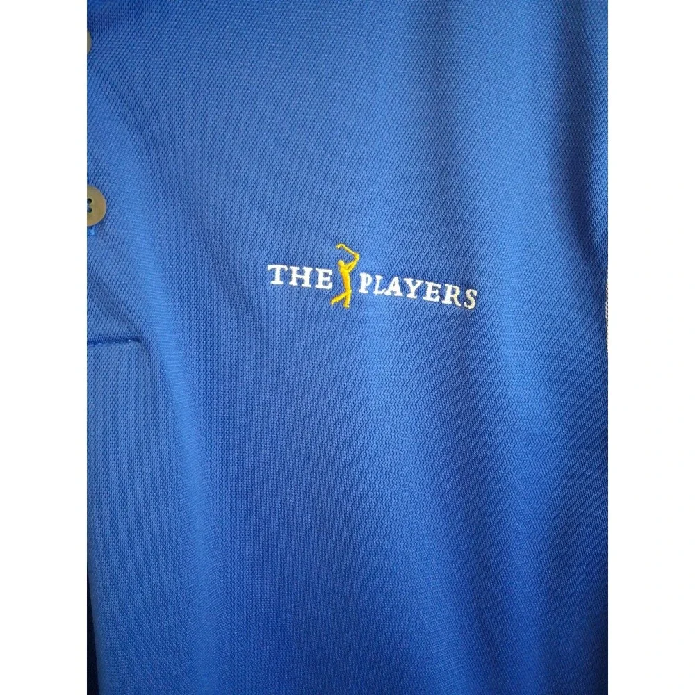 Nike Golf Dri-Fit Polo Men's Large Blue PGA Sawgrass 